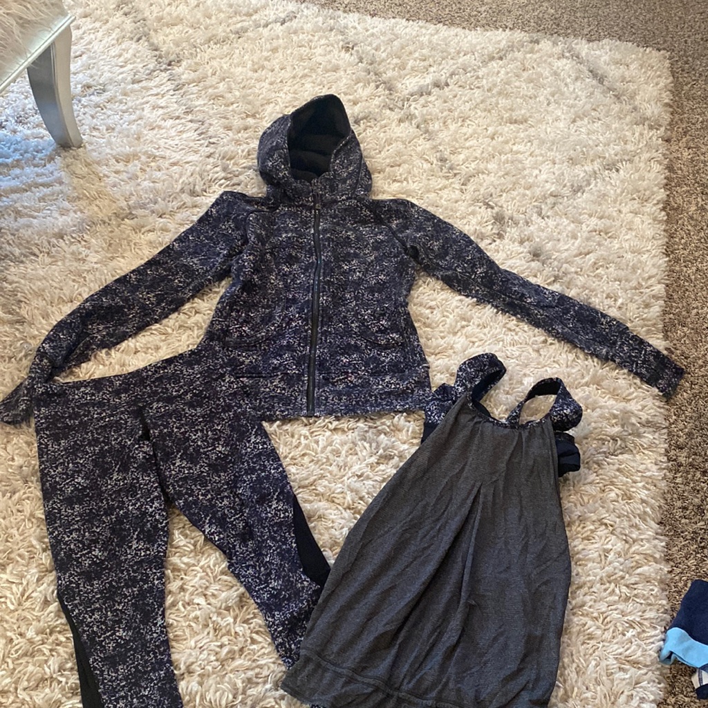 Lululemon Workout Set (Teal, Purple, Cream)
